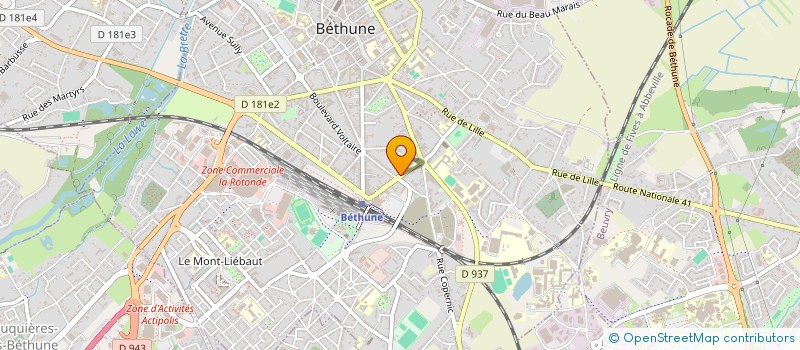 localisation de l'entreprise MADAME INES DEHBI  BETHUNE