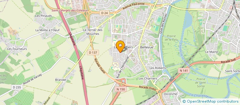 localisation de l'entreprise MADAME INES DOMINGO  SAINTES