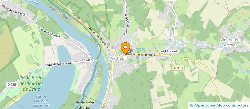 localisation de l'entreprise MADAME INES DRIDI  VETHEUIL