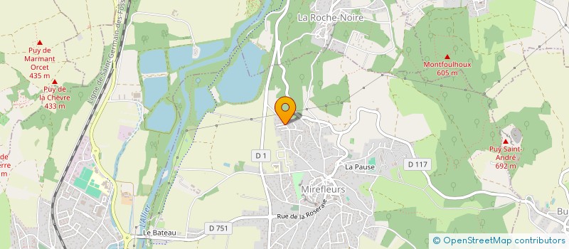 localisation de l'entreprise MADAME INES DUARTE  MIREFLEURS