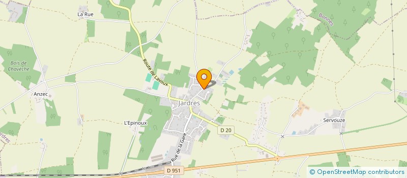 localisation de l'entreprise MADAME INES DUBOIS  JARDRES