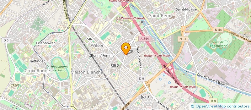 localisation de l'entreprise MADAME INES EL HANINE à REIMS