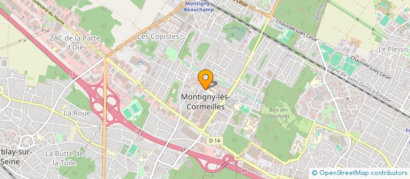 localisation de l'entreprise MADAME INES EL OMARI  MONTIGNY-LES-CORMEILLES