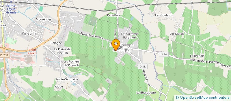 localisation de l'entreprise MADAME INES EYMERIE  SAINT-PHILIPPE-DU-SEIGNAL