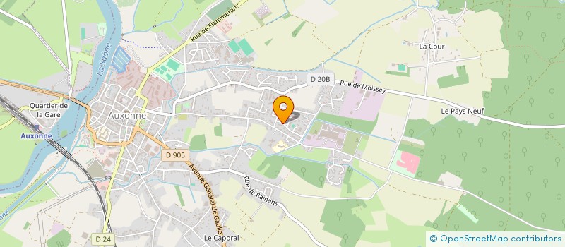 localisation de l'entreprise MADAME INES FAHIM à AUXONNE