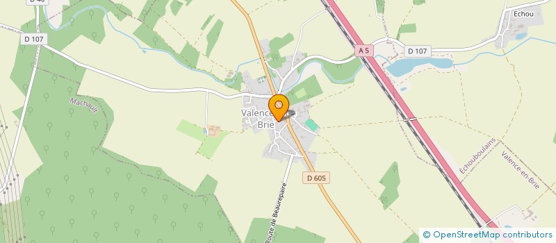 localisation de l'entreprise MADAME INES FALCHI  VALENCE-EN-BRIE