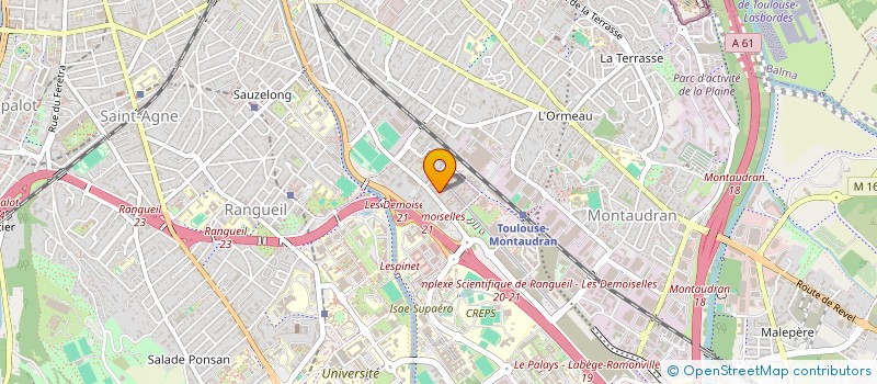 localisation de l'entreprise MADAME INES FONTAINE  TOULOUSE