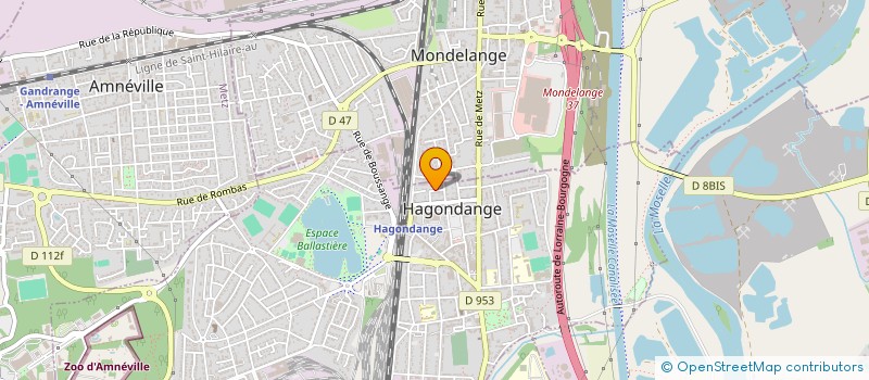 localisation de l'entreprise MADAME INES FRIOUI  HAGONDANGE