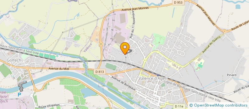 localisation de l'entreprise MADAME INES GADBIL  VALENCE