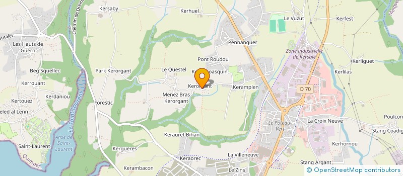 localisation de l'entreprise MADAME INES GARCIA  CONCARNEAU