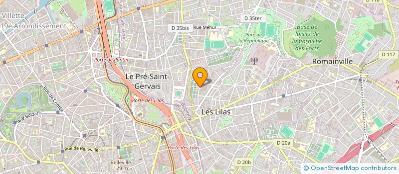 localisation de l'entreprise MADAME INES GHEDBANE à LES LILAS
