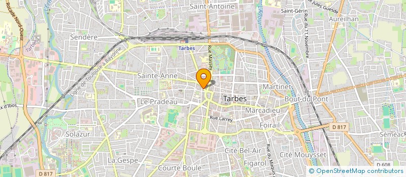 localisation de l'entreprise MADAME INES GIRAUD  TARBES