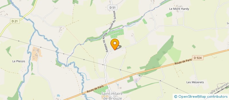 localisation de l'entreprise MADAME INES GIRAUD-CARRIER  SAINT-HILAIRE-DE-BRIOUZE