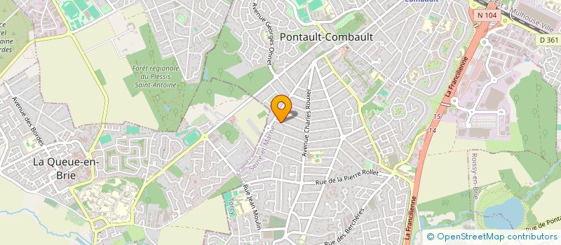 localisation de l'entreprise MADAME INES GRENCHO à PONTAULT-COMBAULT