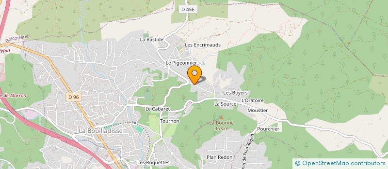 localisation de l'entreprise MADAME INES GRILLOTTI  LA BOUILLADISSE