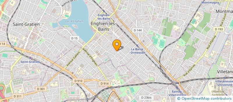 localisation de l'entreprise MADAME INES GUENICHE à ENGHIEN-LES-BAINS