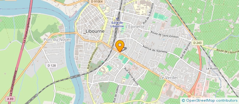 localisation de l'entreprise MADAME INES GUYOT à LIBOURNE