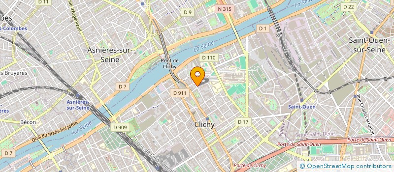 localisation de l'entreprise MADAME INES HADJAZI à CLICHY