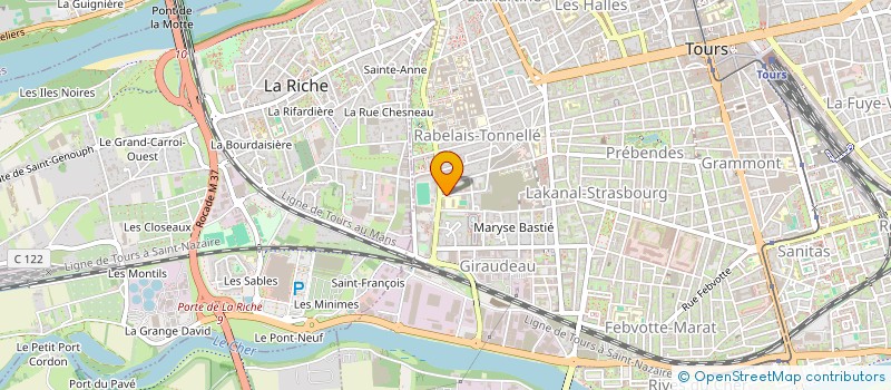 localisation de l'entreprise MADAME INES HAJRI  TOURS