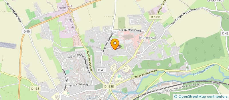 localisation de l'entreprise MADAME INES HARNAY  MENNEVAL