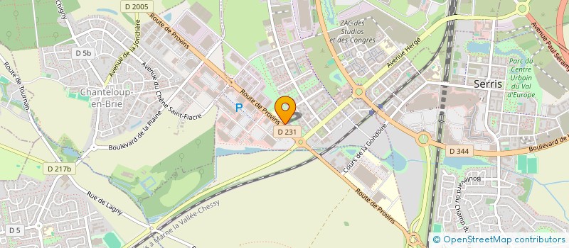 localisation de l'entreprise MADAME INES HASNAOUI  MONTEVRAIN