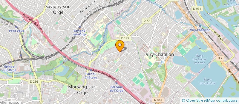 localisation de l'entreprise MADAME INES HOANG à VIRY-CHATILLON