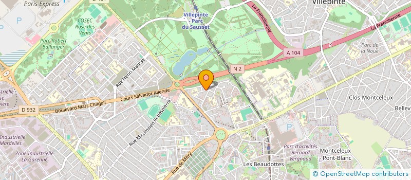 localisation de l'entreprise MADAME INES HOUBAR à AULNAY-SOUS-BOIS