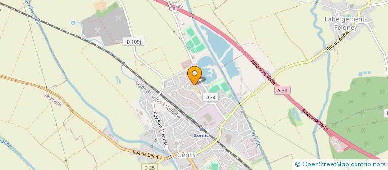 localisation de l'entreprise MADAME INES HRAGA  GENLIS