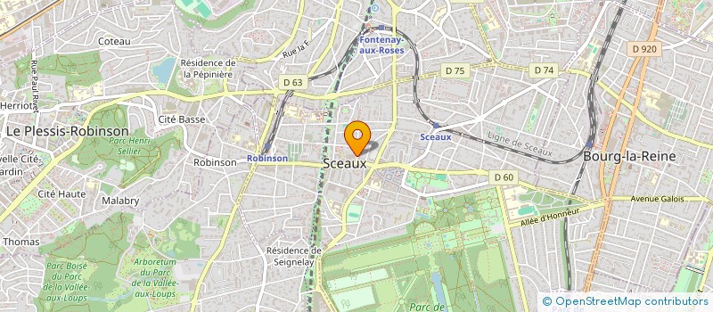 localisation de l'entreprise MADAME INES HSSAIN à SCEAUX