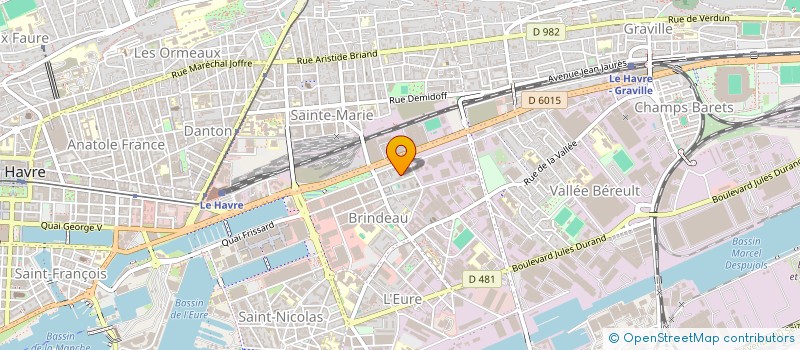 localisation de l'entreprise MADAME INES HUG à LE HAVRE