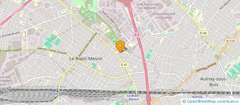 localisation de l'entreprise MADAME INES HUREL  LE BLANC-MESNIL