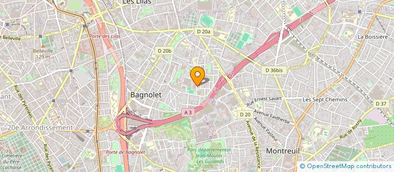 localisation de l'entreprise MADAME INES IKHLEF à BAGNOLET