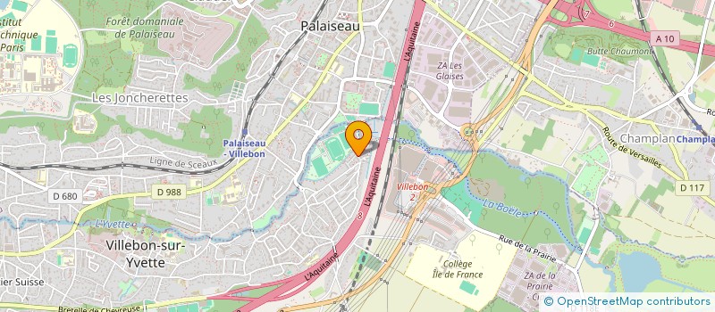 localisation de l'entreprise MADAME INES IMAZATENE  VILLEBON-SUR-YVETTE