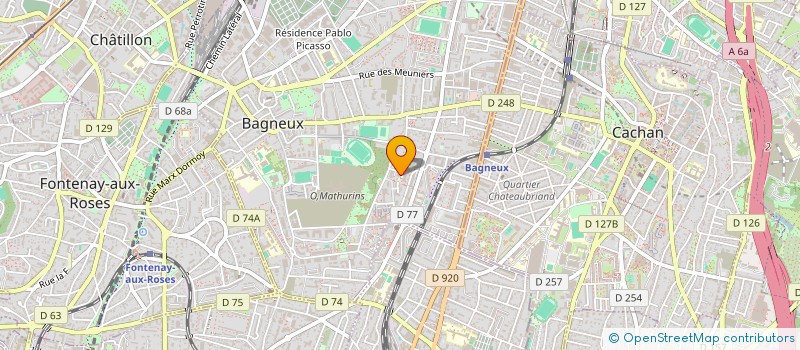 localisation de l'entreprise MADAME INES JAAFARI à BAGNEUX