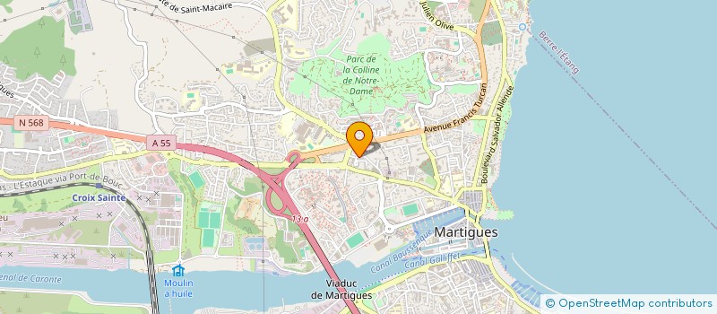 localisation de l'entreprise MADAME INES JLASSI à MARTIGUES