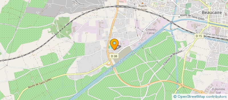 localisation de l'entreprise MADAME INES JOACHIM  BEAUCAIRE