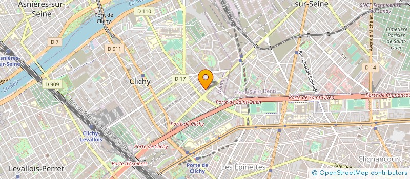 localisation de l'entreprise MADAME INES KACEMI à CLICHY