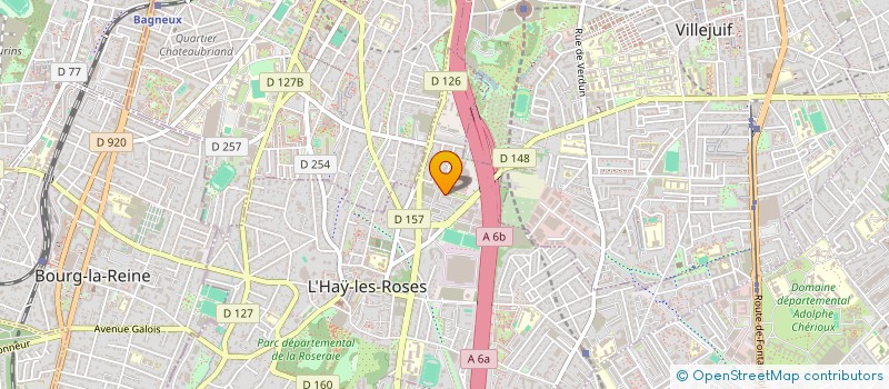 localisation de l'entreprise MADAME INES KASRAOUI  L'HAY-LES-ROSES