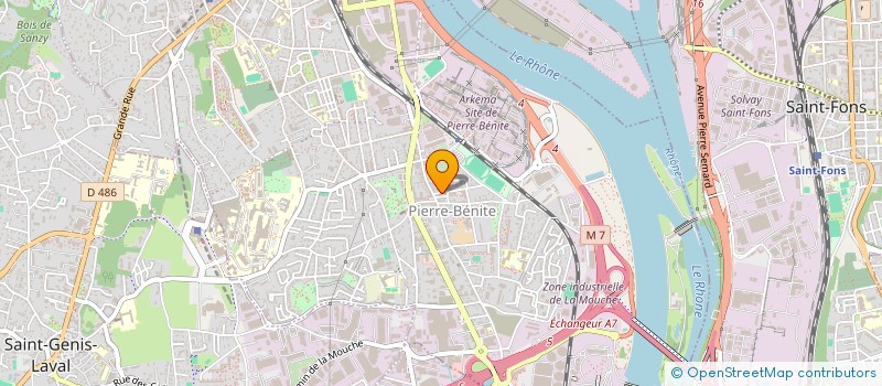 localisation de l'entreprise MADAME INES KEBAL  OULLINS-PIERRE-BENITE