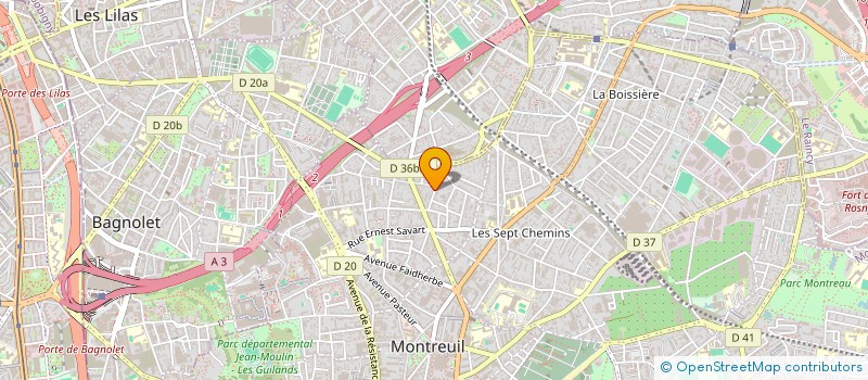 localisation de l'entreprise MADAME INES KECHIT DRIDI  MONTREUIL