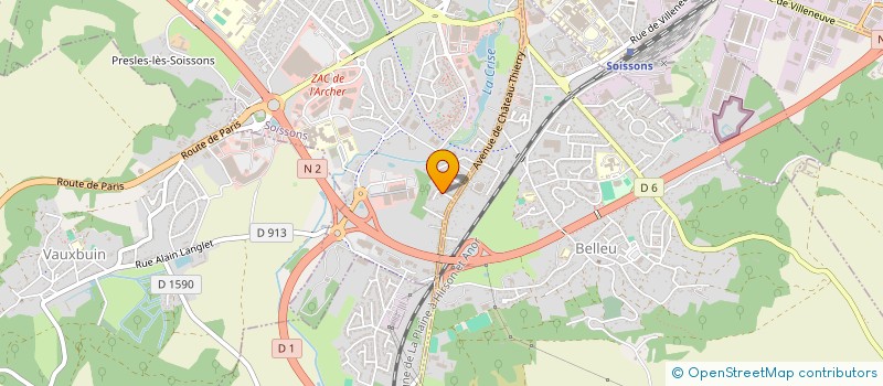 localisation de l'entreprise MADAME INES LADJMI à SOISSONS