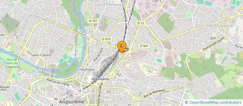 localisation de l'entreprise MADAME INES LAFORGE à ANGOULEME