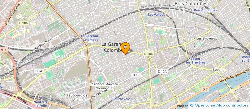 localisation de l'entreprise MADAME INES LAGOUGINE à LA GARENNE-COLOMBES