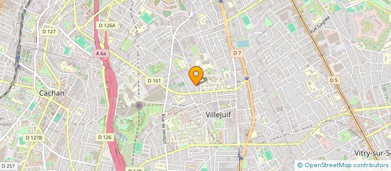 localisation de l'entreprise MADAME INES LALLALI  VILLEJUIF