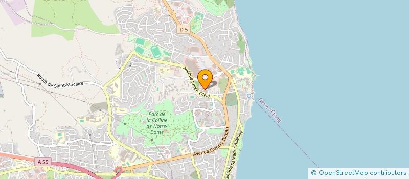 localisation de l'entreprise MADAME INES LARABI  MARTIGUES