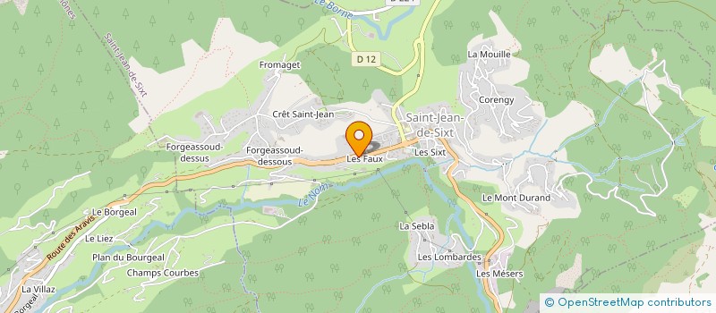 localisation de l'entreprise MADAME INES LARRAZET  SAINT-JEAN-DE-SIXT