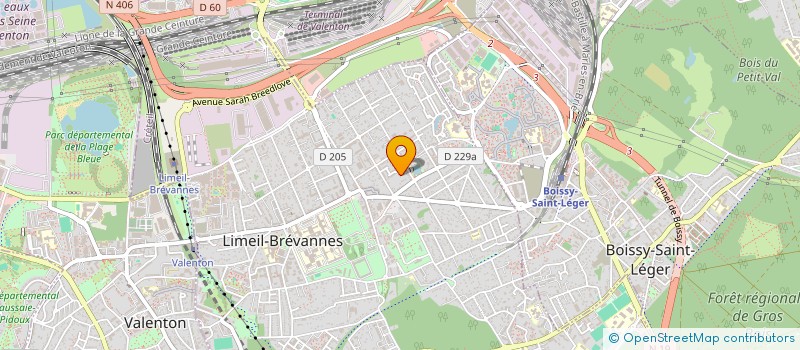 localisation de l'entreprise MADAME INES LAVAUX  LIMEIL-BREVANNES