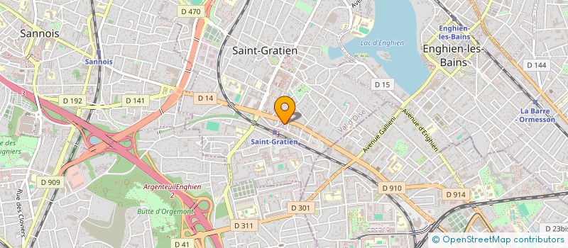 localisation de l'entreprise MADAME INES LAZREGUE  SAINT-GRATIEN