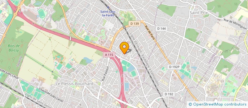 localisation de l'entreprise MADAME INES LEFEBVRE  SAINT-LEU-LA-FORET