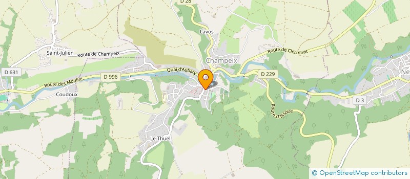 localisation de l'entreprise MADAME INES LESME  CHAMPEIX